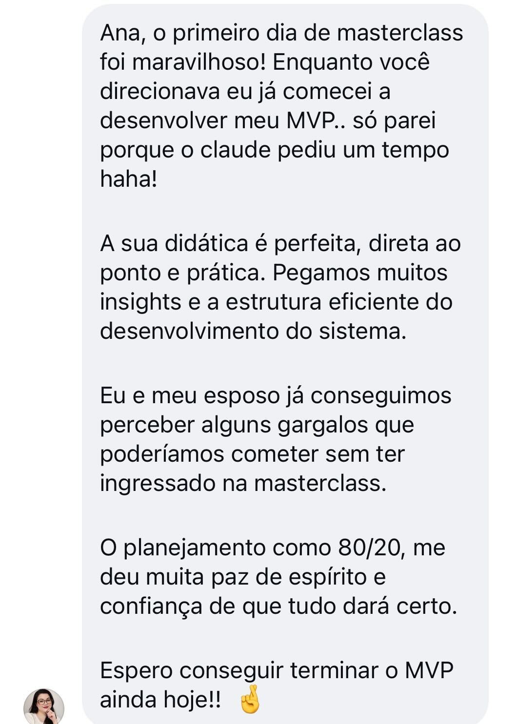 Depoimento de aluno 1